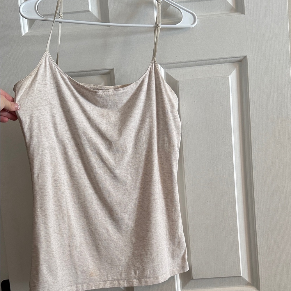Red Camel Cream Camisole Top